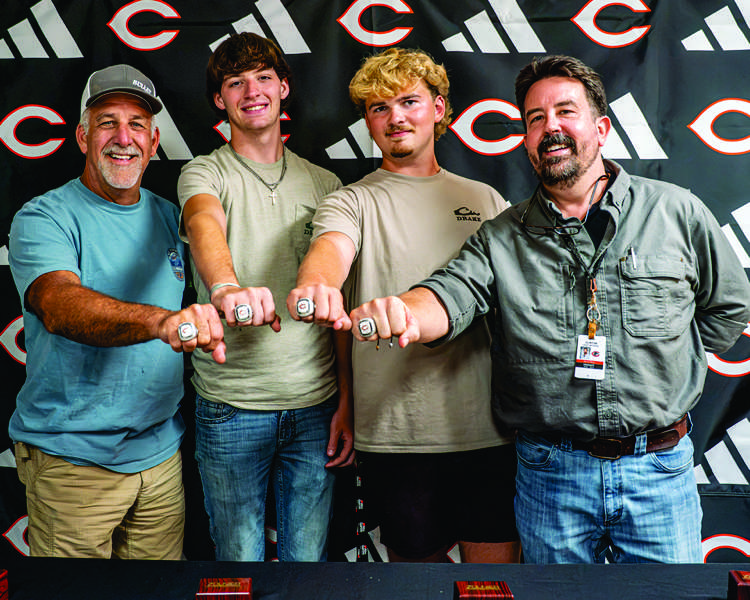 Clinton anglers receive rings for Old Hickory championship